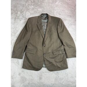 Lords of London Patrick James Brown‎ Herringbone Blazer Union Made Canada 44L
